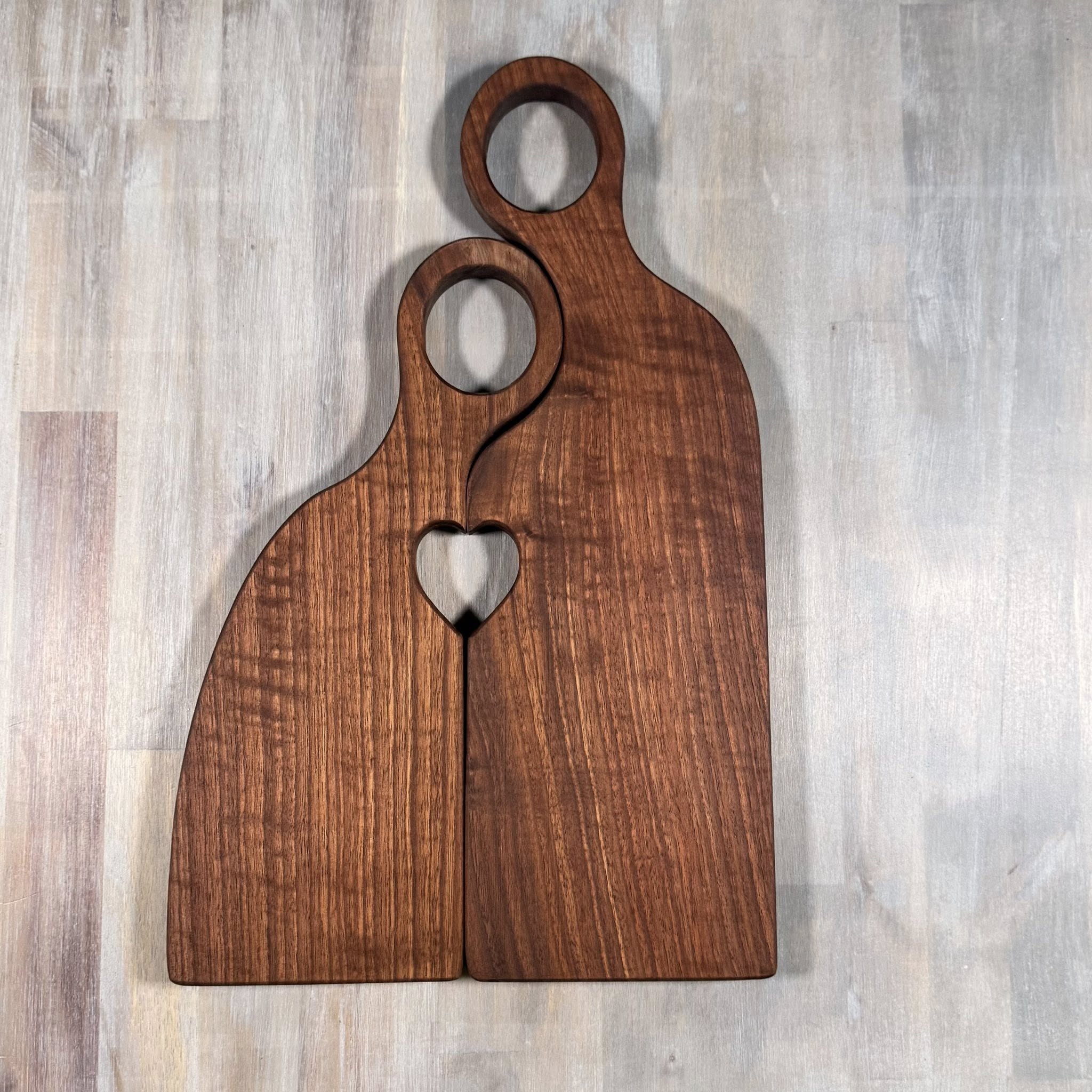 With the Gritz Custom 2-piece Nesting boards  | Walnut