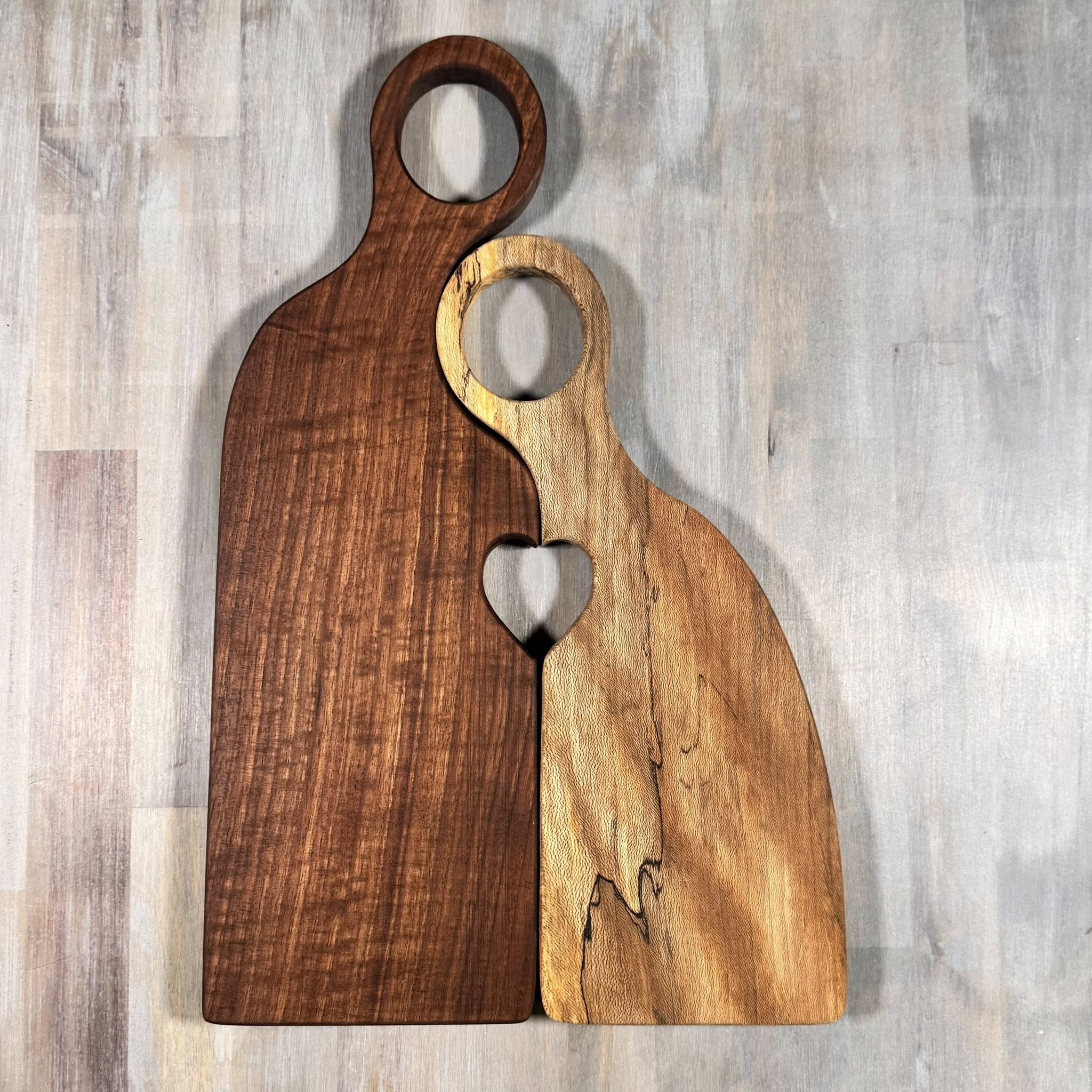 With the Gritz Custom 2-piece Nesting boards  | Spalted Sycamore | Walnut