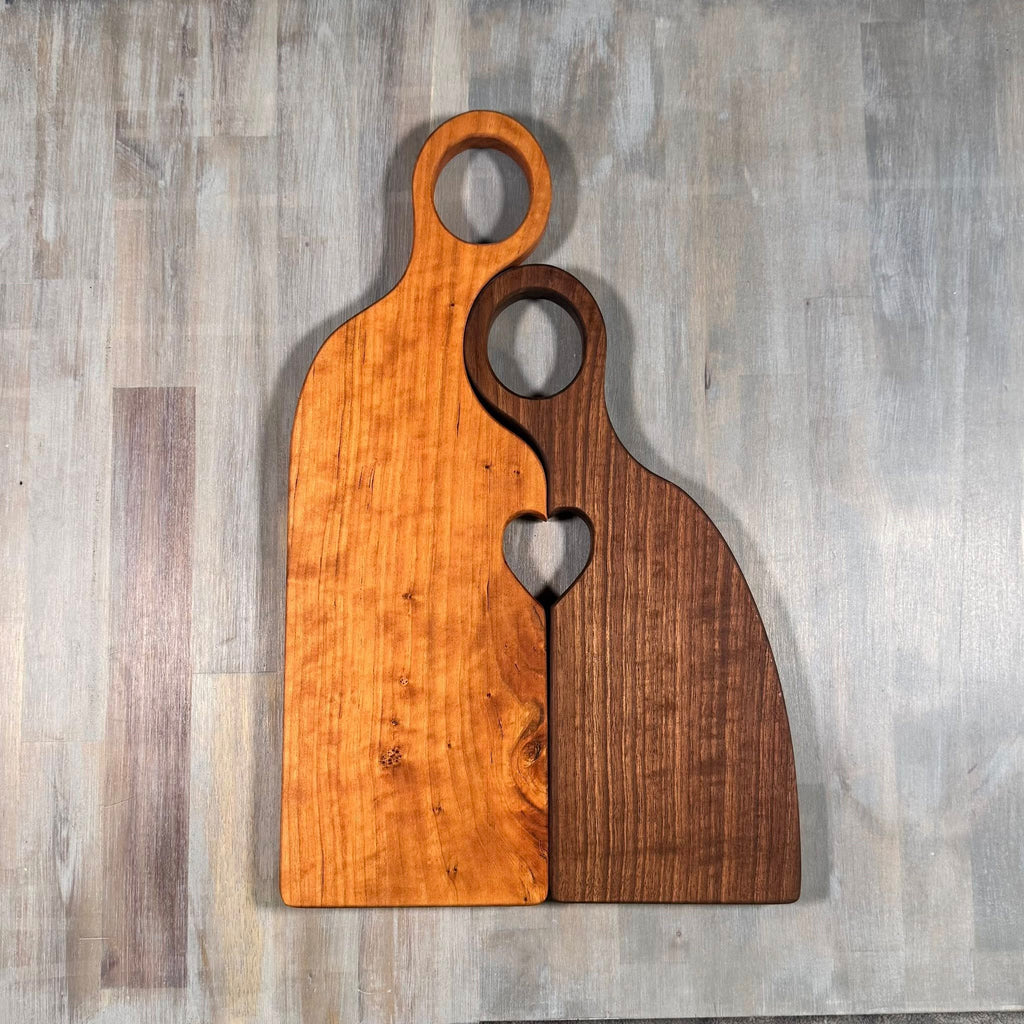 With the Gritz Custom 2-piece Nesting boards  | Cherry | Walnut