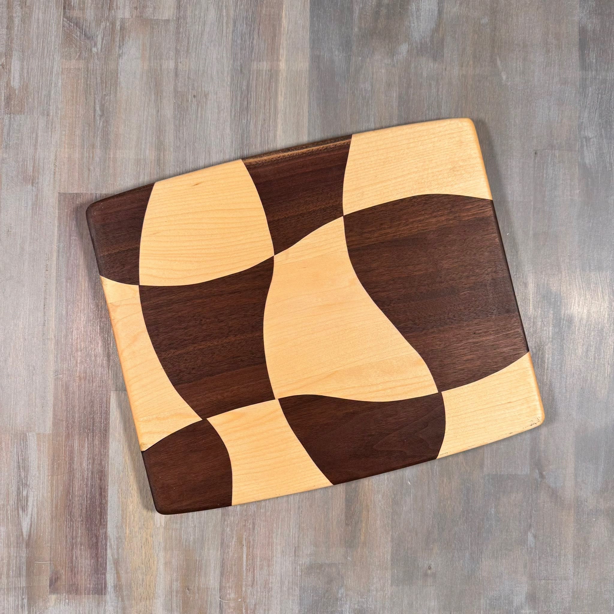 Drunken Checkered Cutting Board |Pattern B | 13 x 11 |
