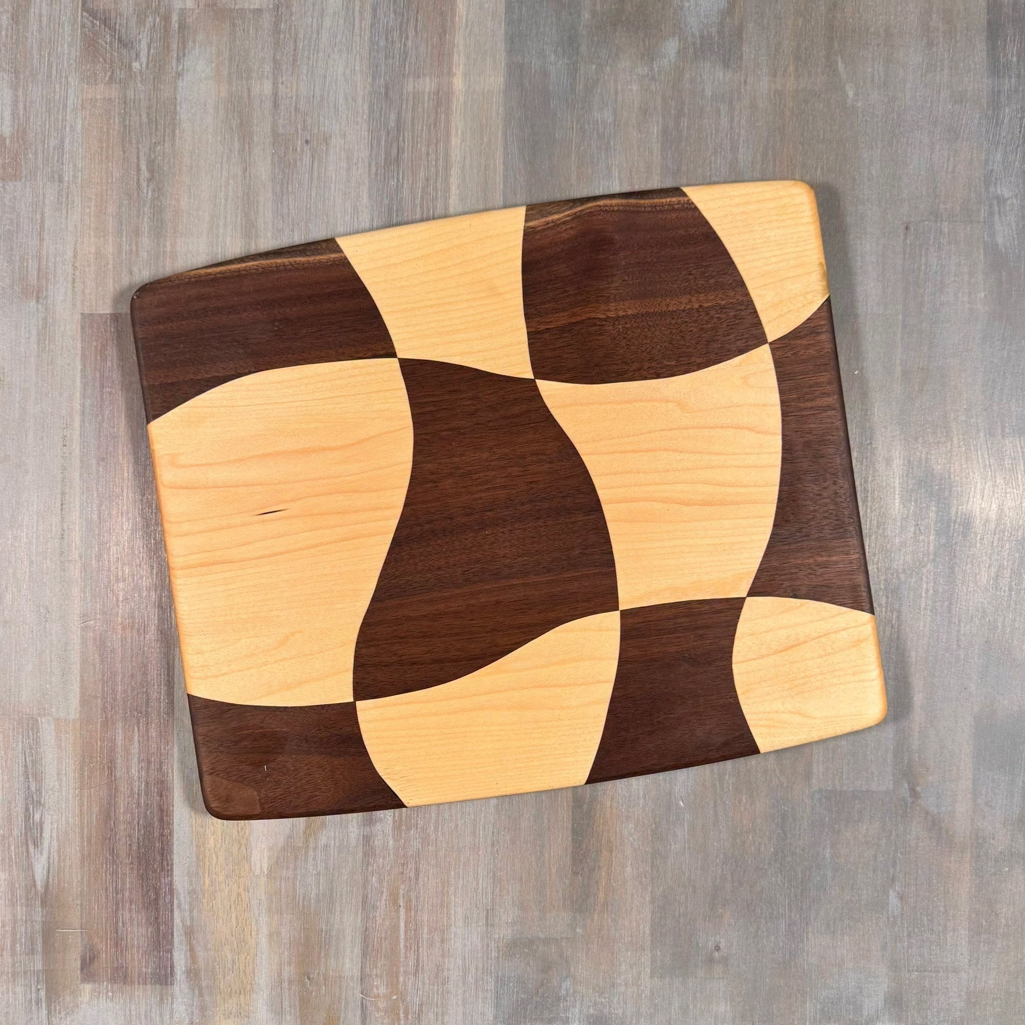 Drunken Checkered Cutting Board |Pattern A| 13 x 11 |