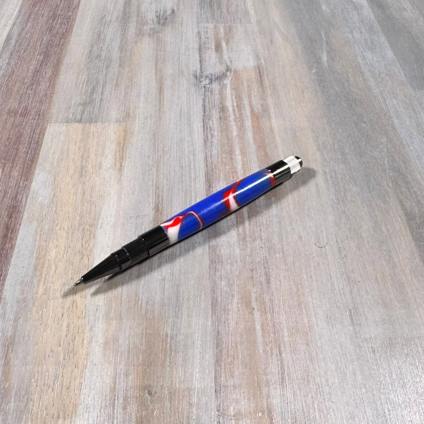 Status Click Pen | Patriotic | Gun Metal Hardware