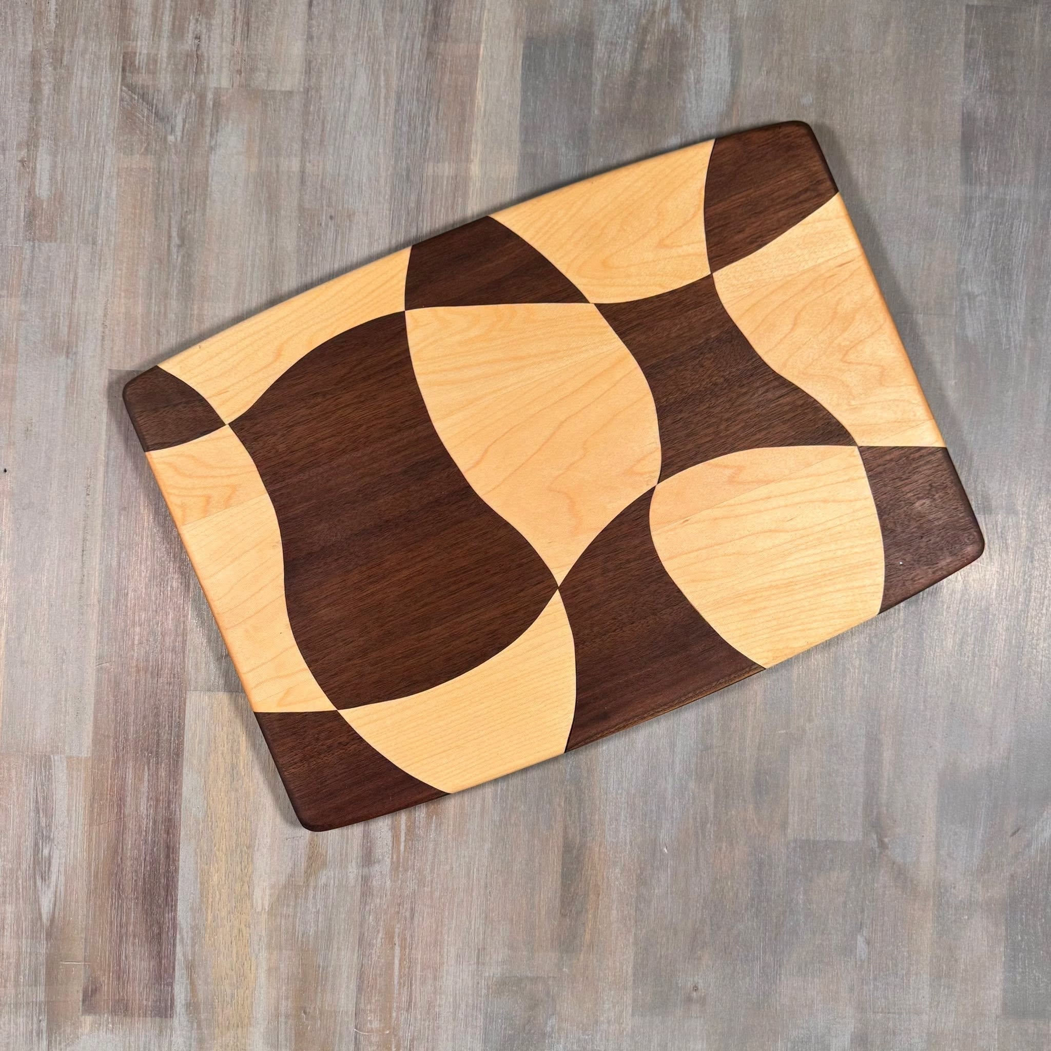 Drunken Checkered Cutting Board |Pattern B | 15 x 11 |