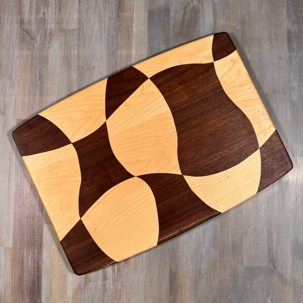 Drunken Checkered Cutting Board |Pattern B | 15 x 11 |