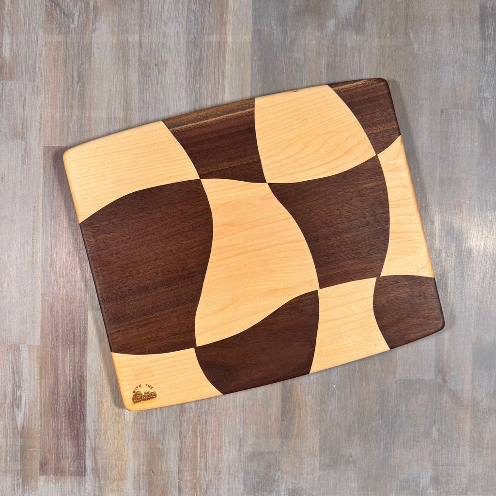 Drunken Checkered Cutting Board |Pattern B | 13 x 11 |