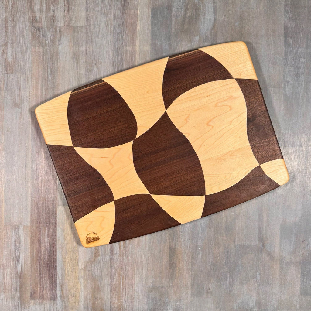 Drunken Checkered Cutting Board |Pattern A | 15 x 11 |