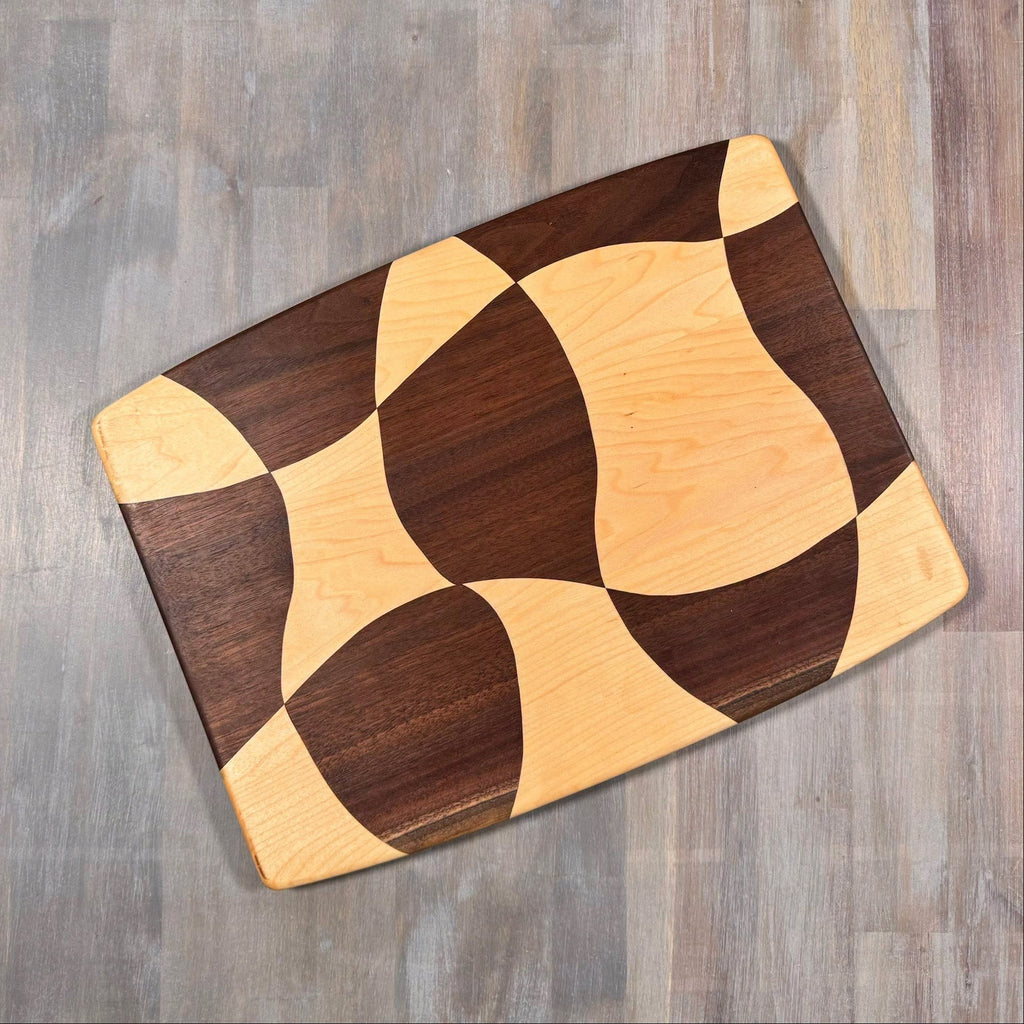 Drunken Checkered Cutting Board |Pattern A | 15 x 11 |