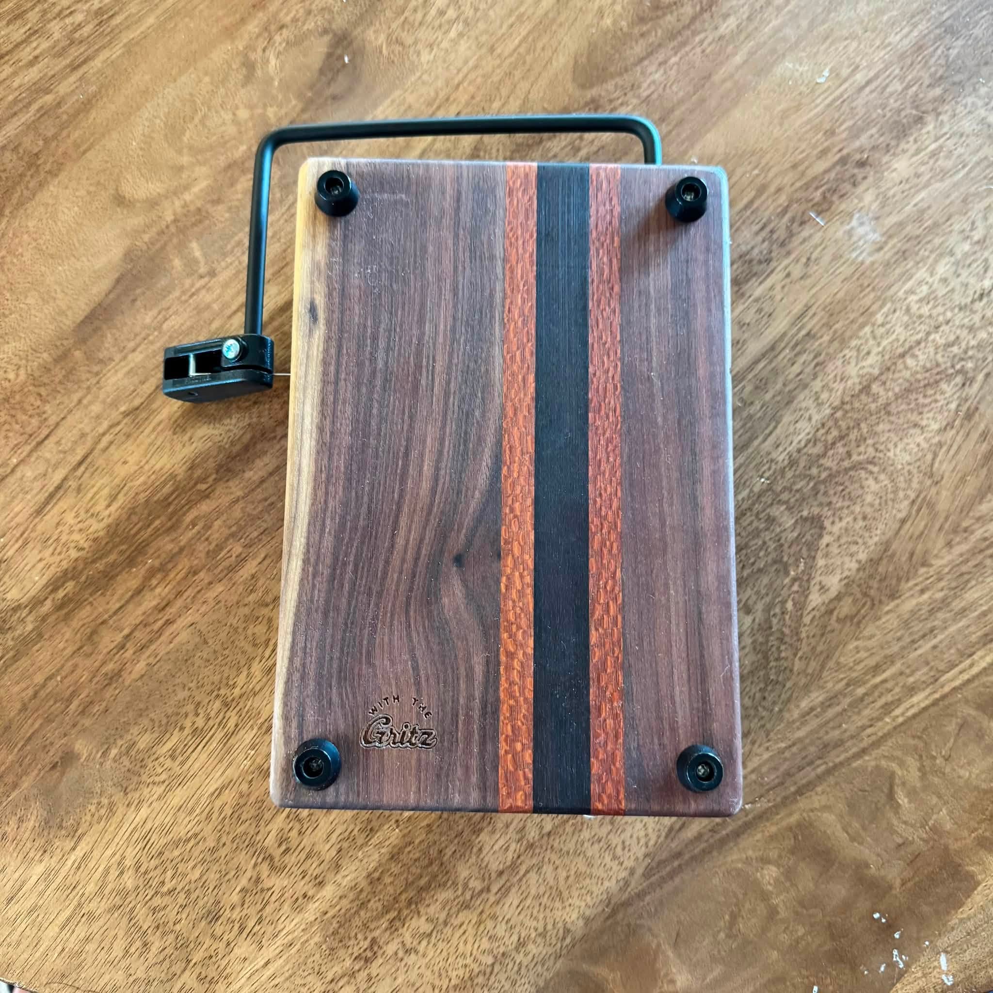 Exotic Wood Cheese Slicer | Offset Stripe