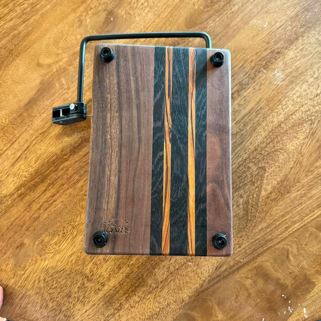 Exotic Wood Cheese Slicer | Five Piece Stripe