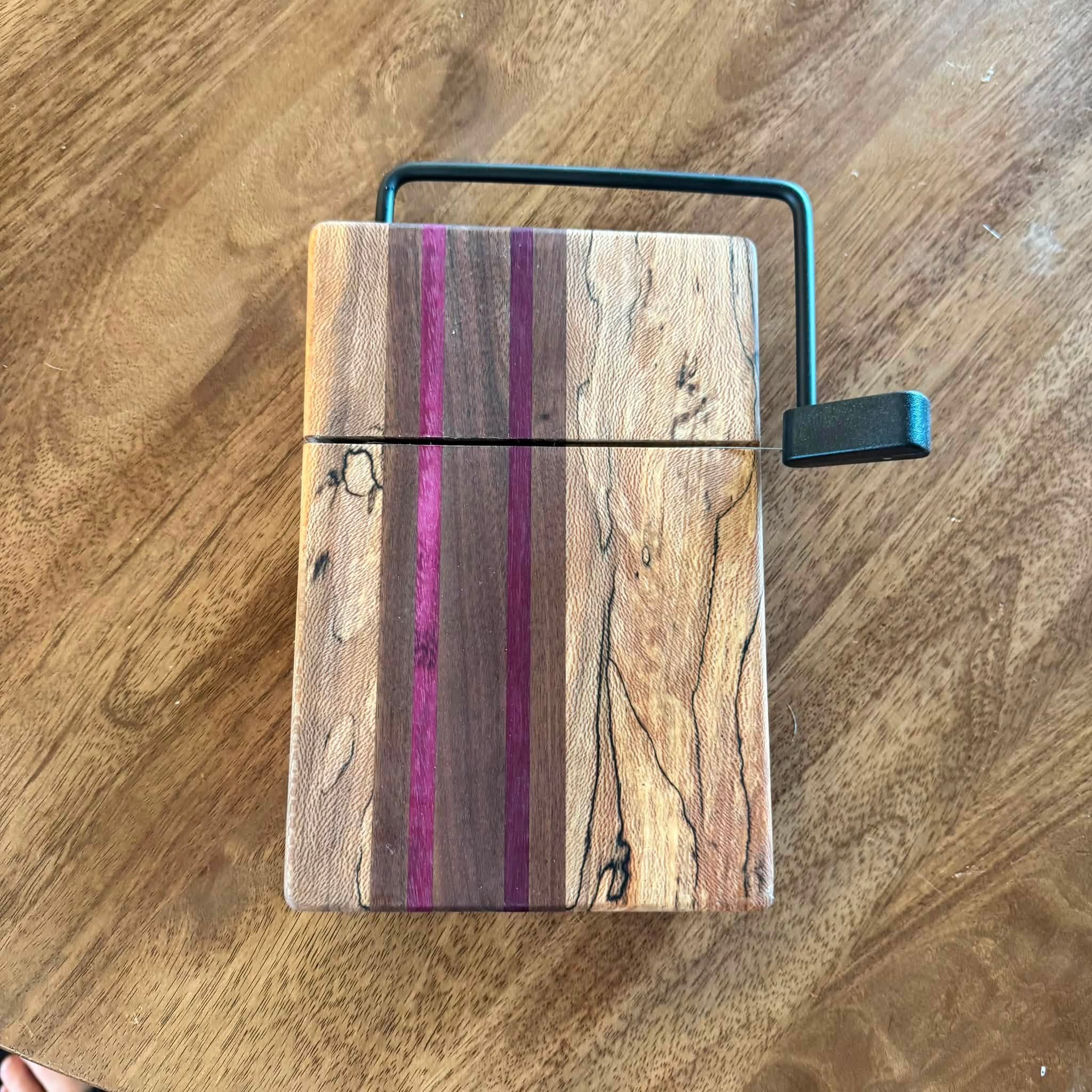 Exotic Wood Cheese Slicer | Five Piece Stripe