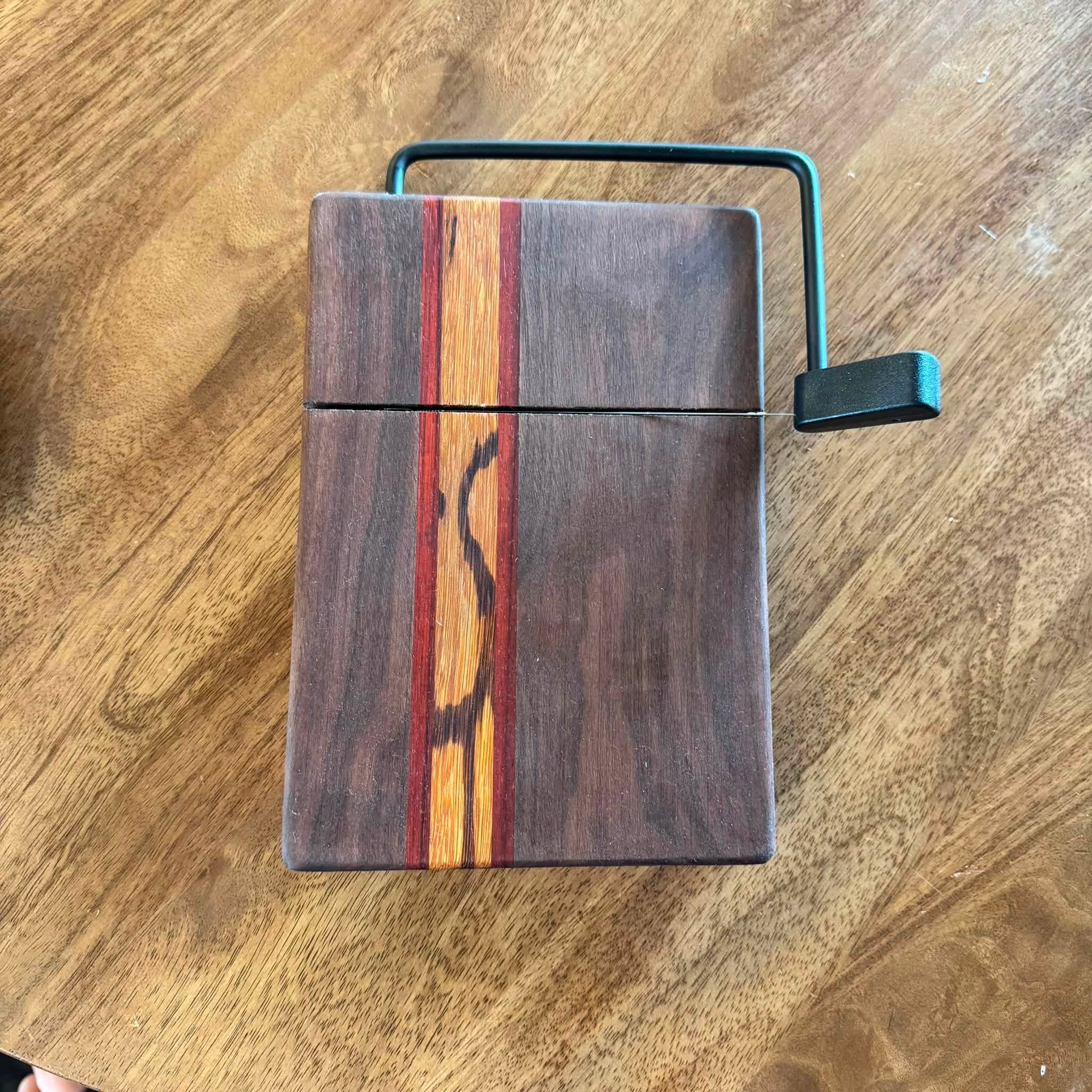 Exotic Wood Cheese Slicer | Offset Stripe