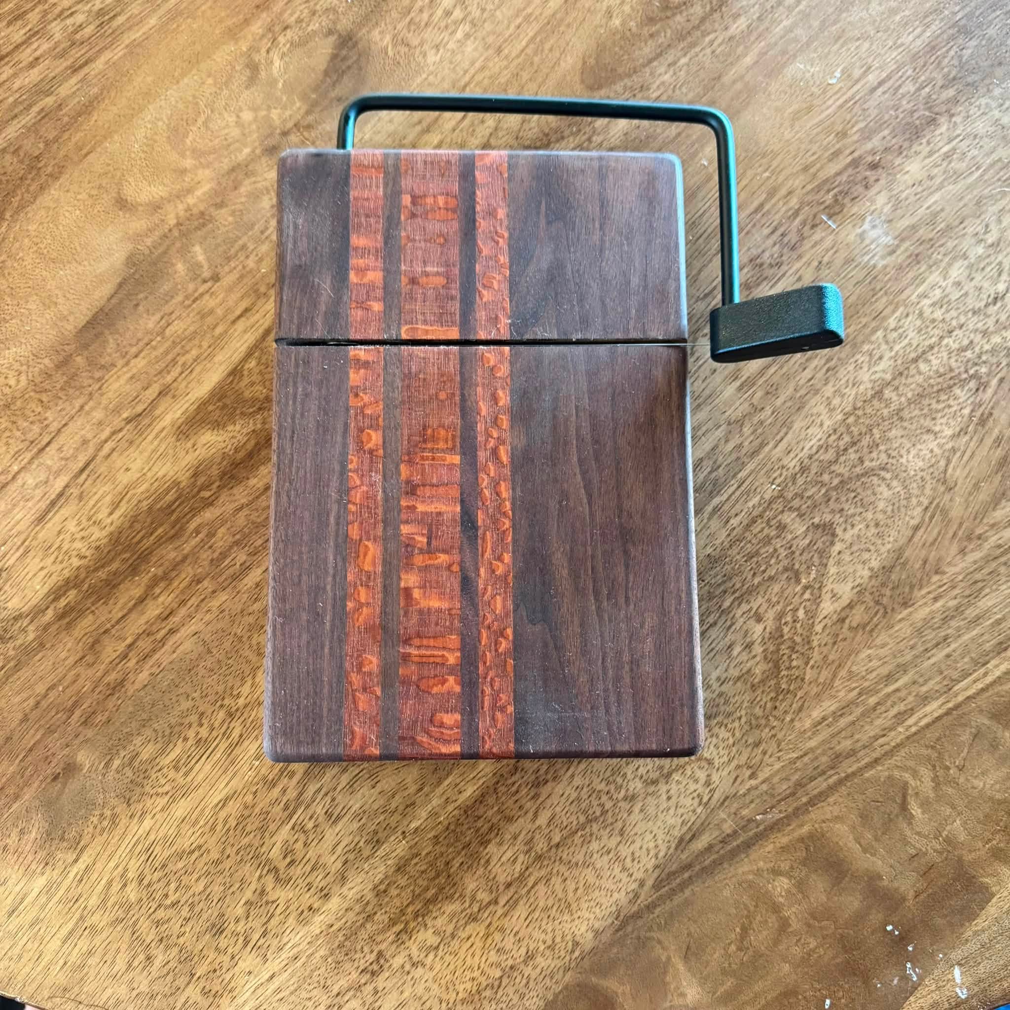 Exotic Wood Cheese Slicer | Five Piece Stripe