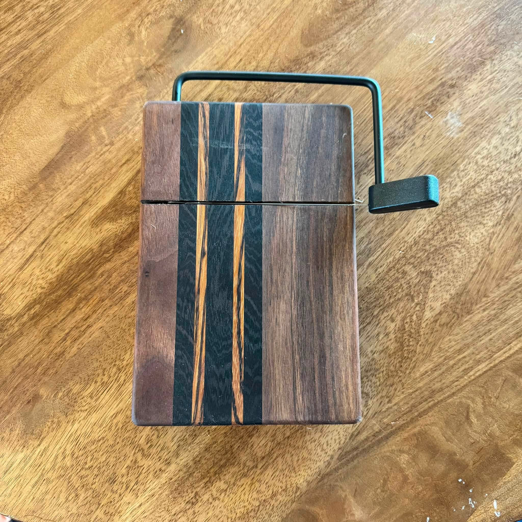 Exotic Wood Cheese Slicer | Five Piece Stripe