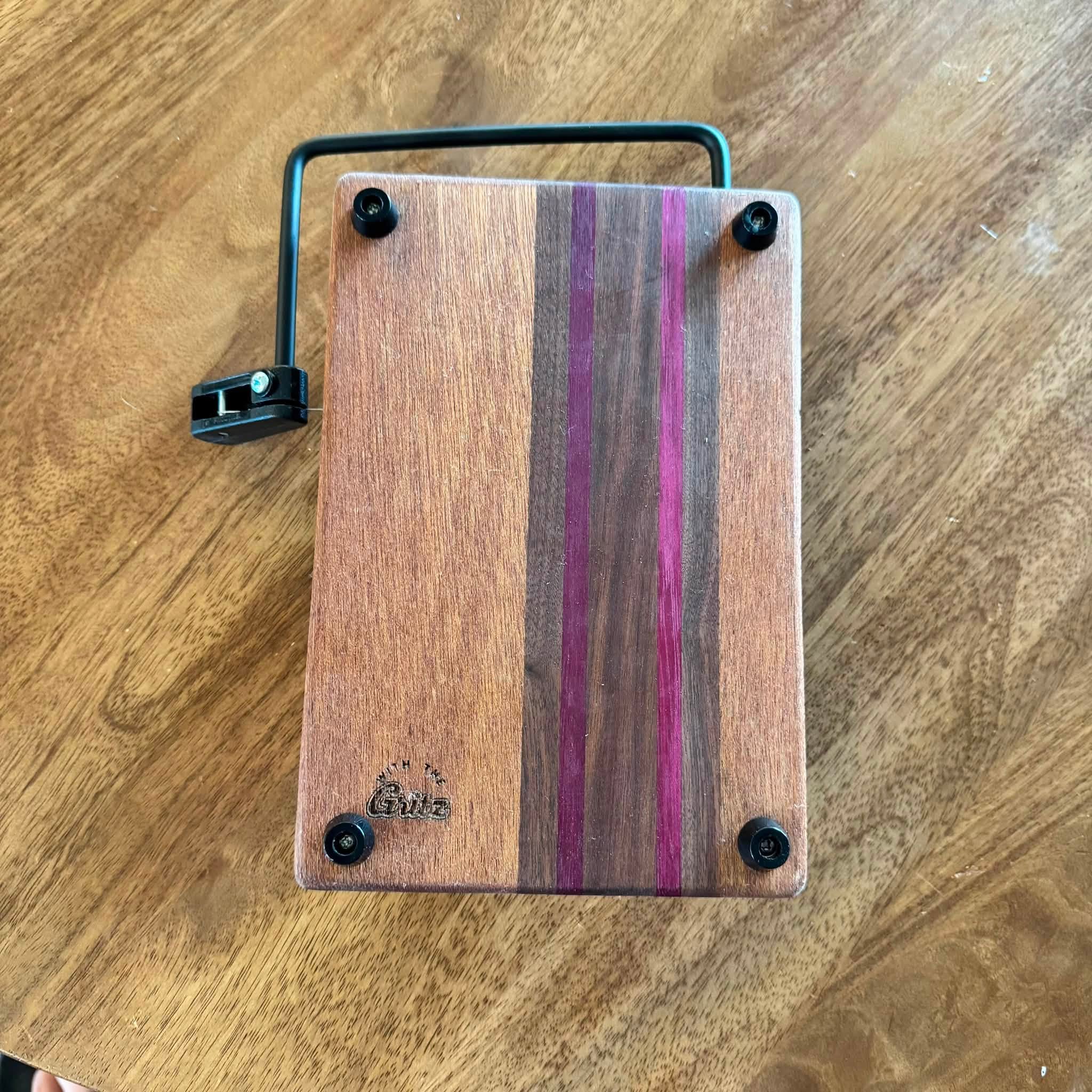 Exotic Wood Cheese Slicer | Five Piece Stripe