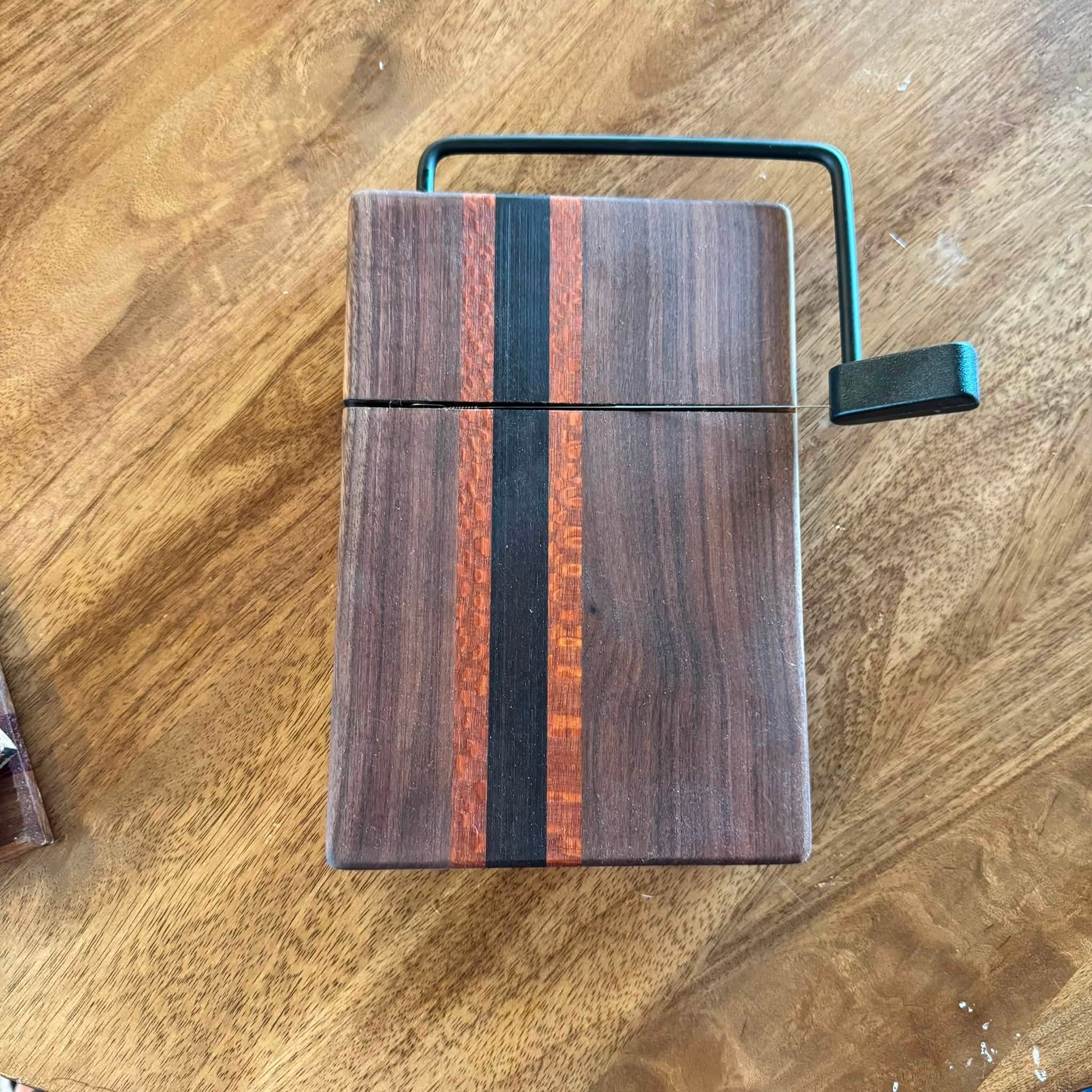 Exotic Wood Cheese Slicer | Offset Stripe
