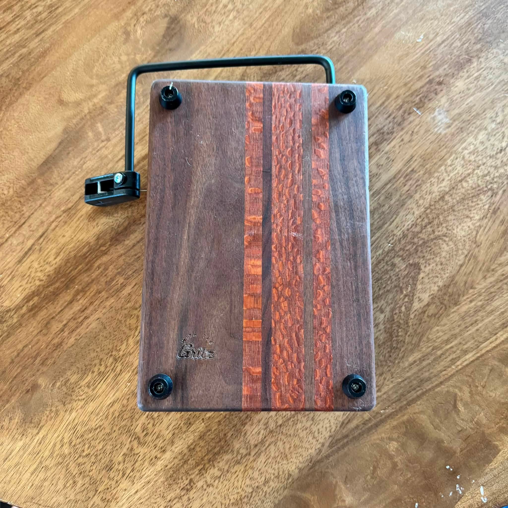 Exotic Wood Cheese Slicer | Five Piece Stripe
