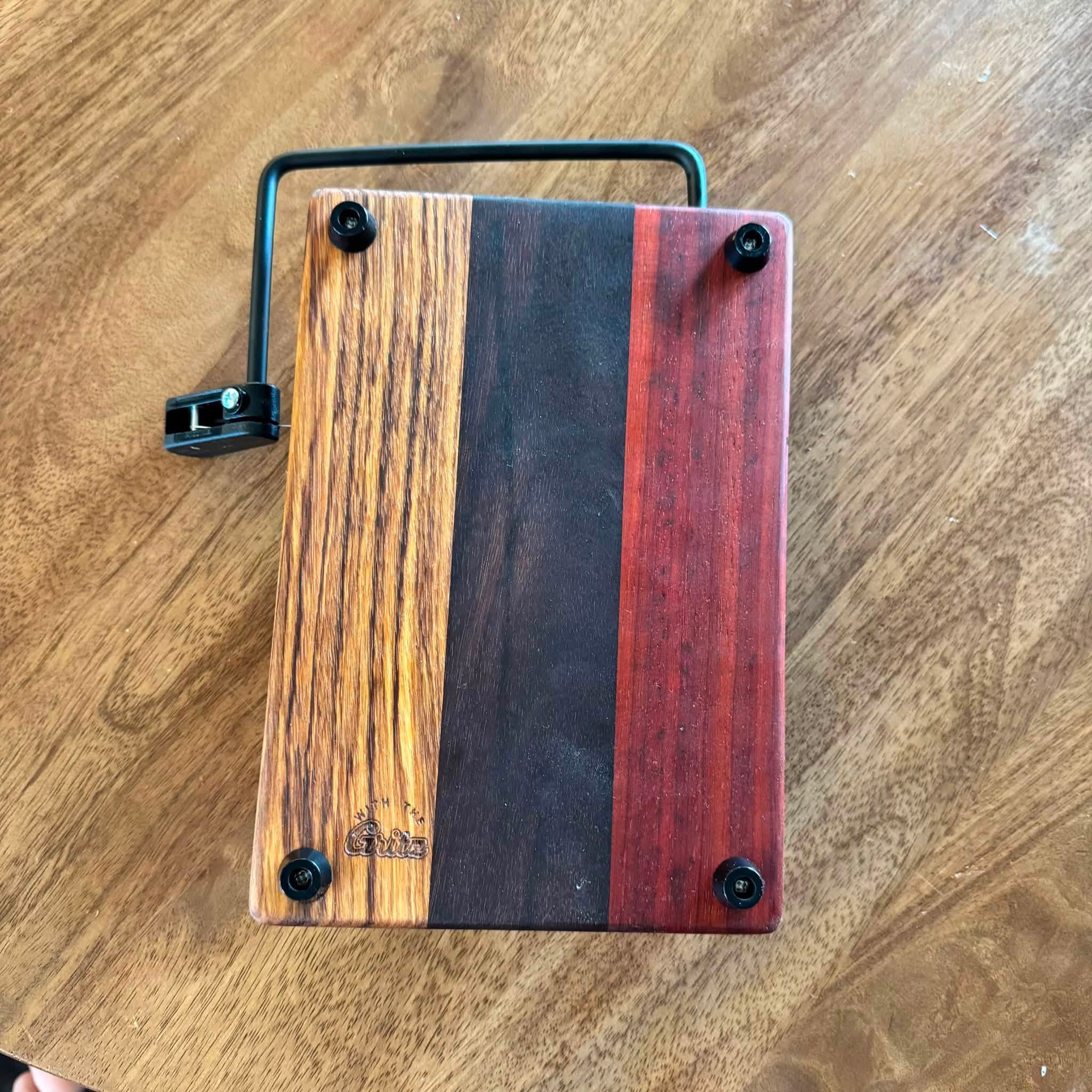 Exotic Wood Cheese Slicer | Three Piece